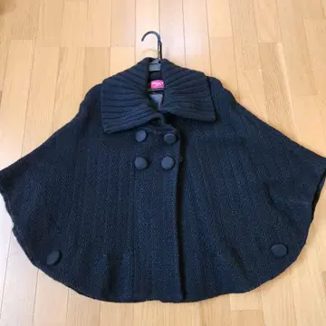 아푸와이저 리셰 블랙 판초 스타일 코트