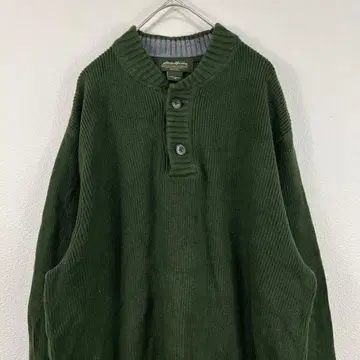 USA 구제 의류 eddie bauer 에디 바우어 헨리넥 니트