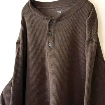 VANHEUSEN 트레이닝복 플레인 맨투맨 L 브라운 갈색 구제 의류