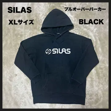 [ USED ] SILAS 맨투맨 풀오버 후드티 XL 사이즈 블랙