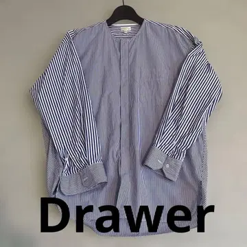 drawer 스트라이프 긴팔 셔츠 사이즈 36