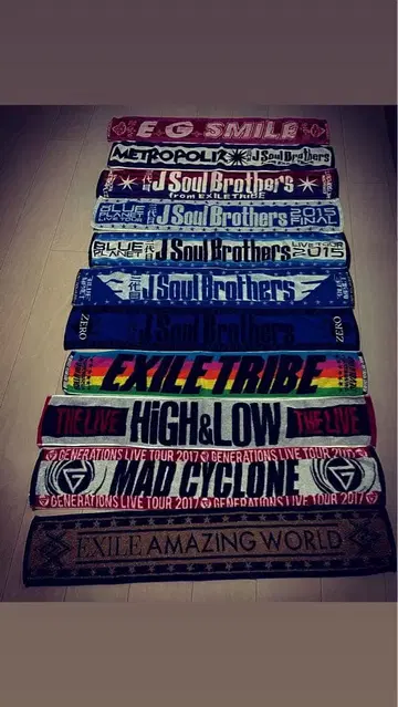 EXILE TRIBE 라이브 타월 모음
