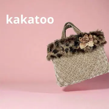 인조 모피 x 벨로아 느낌 토트백 [ 새상품 ] kakatoo