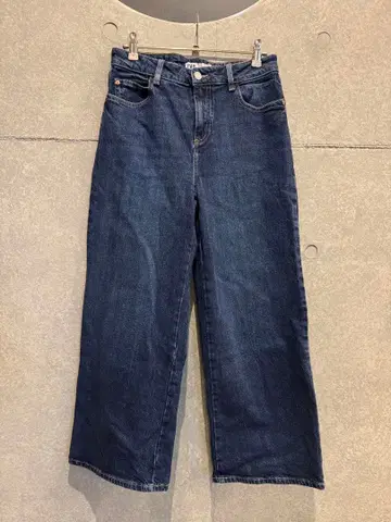 ZARA straight cropped high-rise denim 36