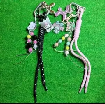 마이멜로디 쿠로미 비즈 키링