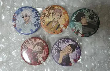 주술회전 쥬쥬 탐방 노멀 캔뱃지 5종 세트