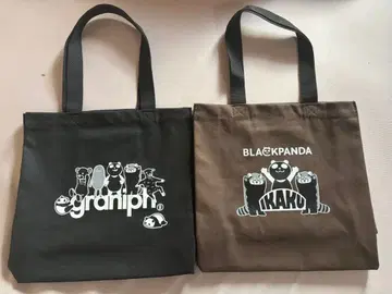 이온 그라니프 콜라보 블랙 팬더 토트백 블랙 브라운