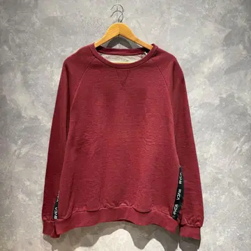 [ 무료배송 ] 미사용 새상품 택 포함 RVCA 루카 맨투맨 레드 M