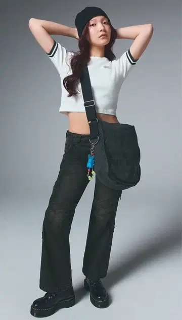 X-girlSIDE VENTILATION FLARE DENIM PANTS