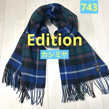 Edition 캐시미어 100% 체크 스톨