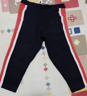 faccies 사이드 라인 울 혼방 팬츠