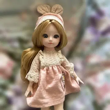 레이스 드레스 인형 세트