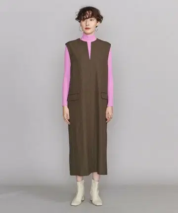 BEAUTY&YOUTH BY 트위드라이크 키넥 오버롤 스커트