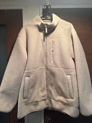 베이지 플리스 자켓 XL GU