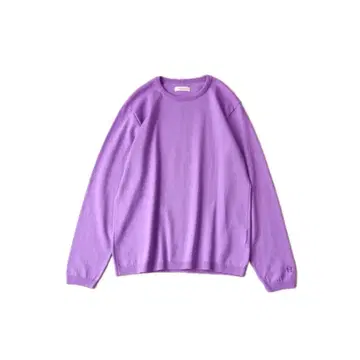 할리우드 런치마켓 리플 코튼 워셔블 크루넥 스웨터