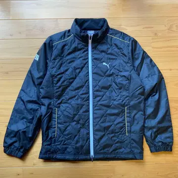 PUMA 퀼팅 자켓 블랙