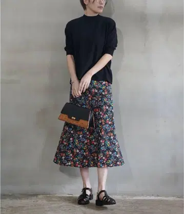 메야메 MEYAME 뷰티풀 스커트 플라워 프린트 스커트