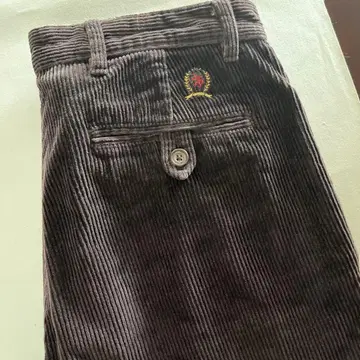 90's TOMMY HILFIGER 코듀로이 투 턱 와이드 팬츠