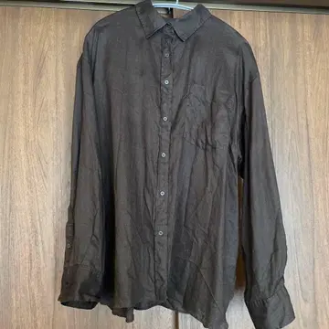 Mila Owen 린넨 100% 브라운 긴팔 셔츠 F size