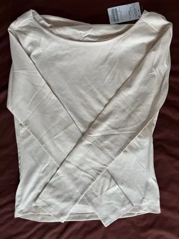 Plage 백 드레이프 티셔츠 베이지