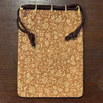 코슈 인덴 가셋토 부쿠로 라이트 브라운 꽃무늬 복조리 인덴 (인덴)