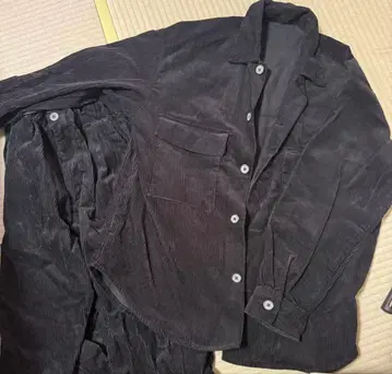 GU 셋업 코듀로이 블랙