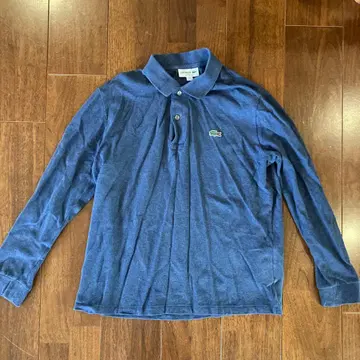 LACOSTE 라코스테 네이비 긴팔 피케 셔츠 US M