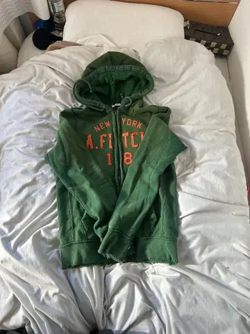 Abercrombie & Fitch y2k 그런지 데미지 가공 후드티