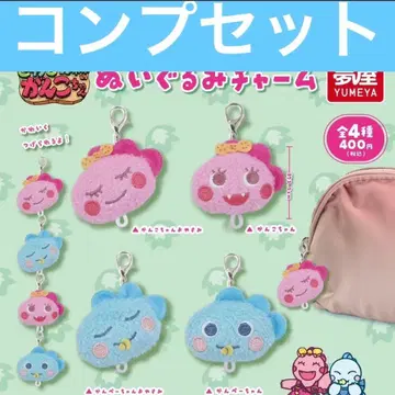 자와자와 숲의 간코짱 봉제 인형 참 가챠 전종 세트 키링
