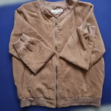 베이지 맨투맨 집업 자켓