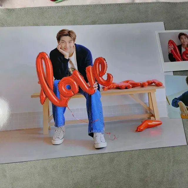 3종 일괄 bts 방탄 부산 옛투컴 포스터 포카 남준 rm