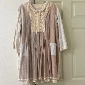 하루카쿠미헤 깃털 레이스 원피스