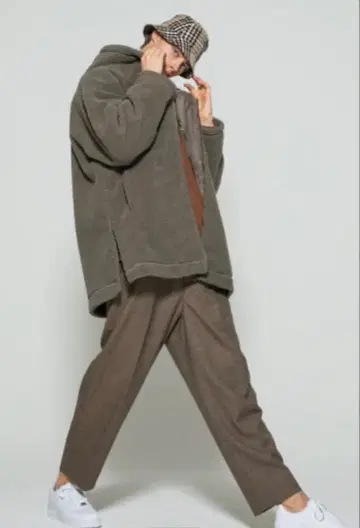 monkey time 플리스 후드 부착 보아 자켓