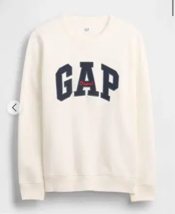 GAP 로고 맨투맨 M 화이트 남성용 여성용