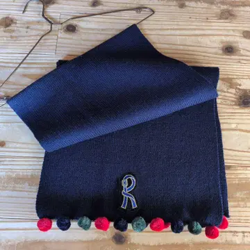 로베르타 디 카메리노 머플러 로베르타 네이비 쇼와 레트로 모자 꽁지