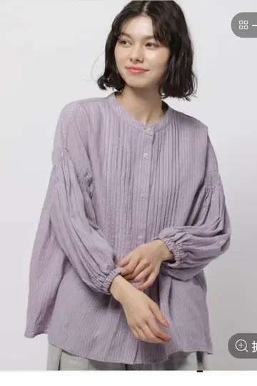 니코앤드 COMFORT 린넨 턱 블라우스 L 사이즈