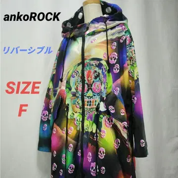 ankoROCK 앙코록 롱 후드티 후디 리버서블 스컬