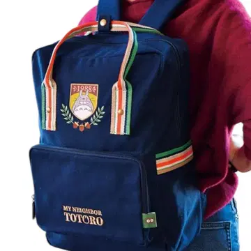 지브리 이웃집 토토로 스트라이프 토토로 럭색