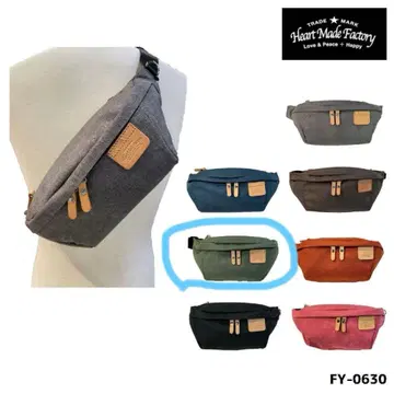[ 미사용 새상품 ] 하트메이드팩토리 힙색 바디백 카키