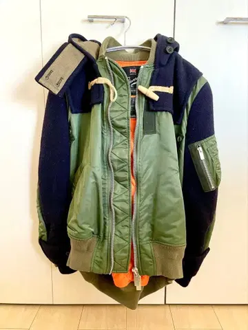 18AW sacai 사카이 x Gloverall 글로버올 사이즈 2