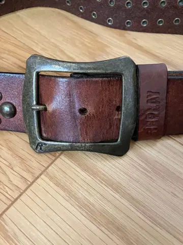 [ 추천 ] REPLAY 브라운 가죽 벨트