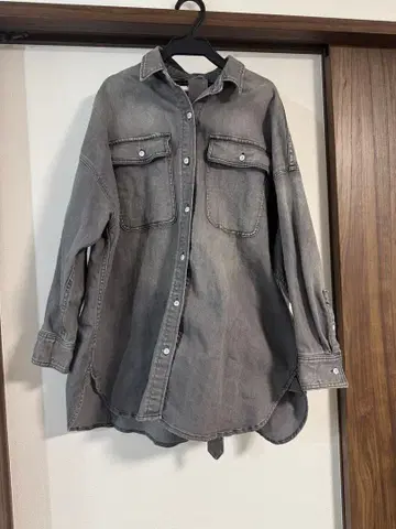 [ Healthy DENIM ] 데님 셔츠 자켓 그레이