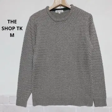 THE SHOP TK 크루넥 긴팔 스웨터 포포코 니트 그레이 i870