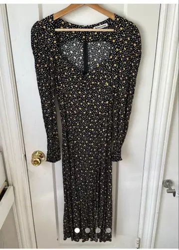 Reformation 리포메이션 꽃무늬 원피스 블랙/금