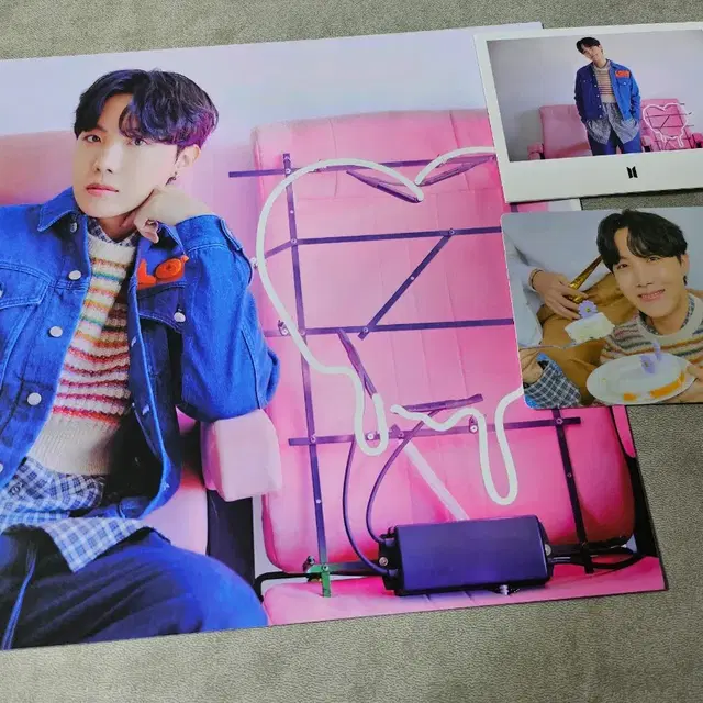 3종 일괄 bts 방탄 부산 옛투컴 포스터 포카 제이홉 호석