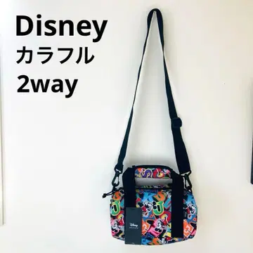 [ 미사용 ] 디즈니 컬러풀 미니 드럼백 숄더백 2way