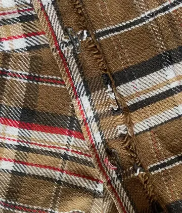 BIG MAC 브라운 계열 체크 긴팔 플란넬 셔츠 M 사이즈