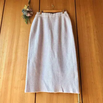 [ 아푸와이저 리셰 ] 울 혼방 롱 타이트 스커트 더스티 핑크 가을/겨울