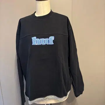HUF 블랙 스웨트 셔츠 S