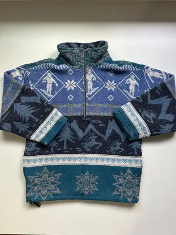 L.L.Bean 하프 지퍼 플리스 자켓 M 빈티지 80s